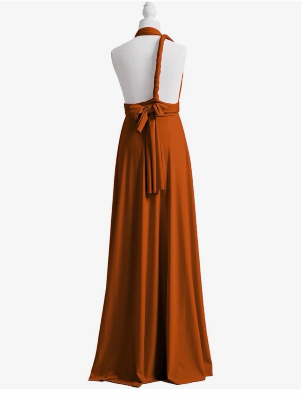 Infinity 72styles- Convertible Multiway Formal Gown in Terracotta - Picture 3 of 6